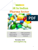 CSR in Indian Pharma Sector-2014-15