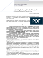 AROCENA Gustavo Acerca Del Principio de Legalidad Penal y de "Hackers", "Crackers"