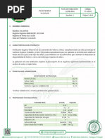 Silcaphos Ficha Tecnica Fertilizante Organico