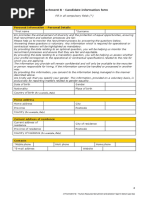 Attachment B - Candidate Information Form