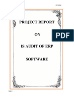 Project On IS Audit of ERP Software