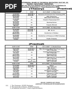 DIT 1st Term Exam 2020 Date Sheet (Theory & Practical)