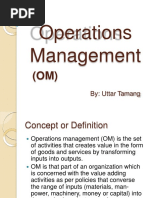 Operationsmanagement - Introduction