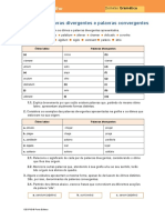 Ficha 3 - Palavras Divergentes e Palavras Convergentes