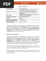 Acta Orden de Trabajo