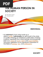 The Human Person in Society 1 - Lacao