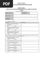 SJREB FORM 6 - Checklist of Exemption