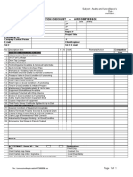 Check List - Air Compressor Inspection