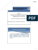 Aula 6 - Controle de Poluição de Fontes Fixas e Móveis Equipamentos de Controle