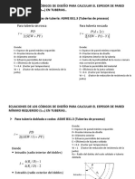 Formulas para Espesor Minimo Requerido PDF