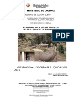 INFORME FINAL PUMAMARKA - 2010 (Parte 1)