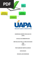 TAREA II DE MEDODOLOGIA DE LA TOMA DE DECISION - Odt