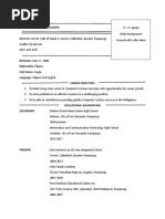 Sample Resume