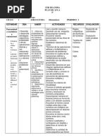 Plan de Aula Matematicas 5º