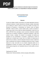 Factores de Riesgo de Violencia en Contra de La Mujer - Cod 10231