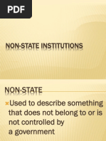 Non-State Institutions