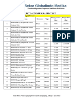 Pricelist Monotest