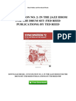 Syncopation No 2 in The Jazz Idiom For The Drum Set Ted Reed Publications by Ted Reed