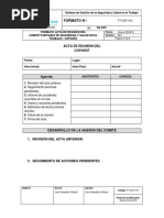 FT-SST-014 Formato de Acta de Reunión Del COPASST