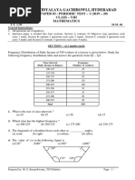 Maths VIII Periodic Test 1 Sample Paper 03 2019