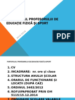 Portofoliul Profesorului de Educație Fizică Și Sport