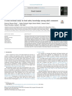 A Cross Sectional Study On Food Safety Knowledge Among Adult Consumers