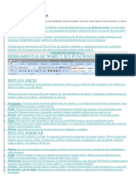 Menus de Word