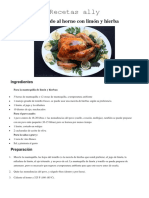 Recetas Ally Platos