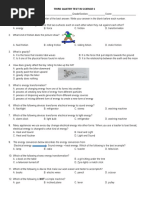 Science 6 Third Periodical Test