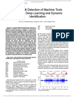 Early Fault Detection of Machine Tools Based On Deep Learning and Dynamic Identification