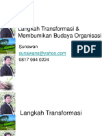 Langkah Transformasi Budaya Kerja