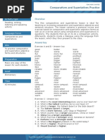 Comparative and Superlative Practice