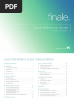 Finale Quick Reference Guide For Macintosh