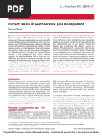 Current Issues in Postoperative Pain Management PDF