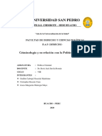 Criminología y Su Relacion Con La Política Criminal