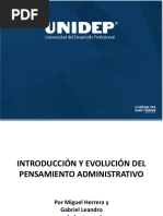 SEM1 TEMA 1 Introducción y Evolución Del Pensamiento Administrativo PDF