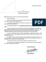 Lettre de Préavis de Grève PRDT Du Pays