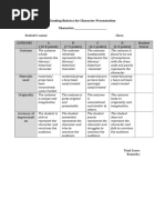 Character Guidelines