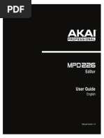 MPD226 Editor - User Guide - v1.0