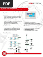 Especificaciónes Técnicas - DS-KH8301-WTS and DS-KH8301-WT