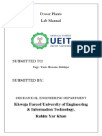 Lab Manual Power Plants PDF