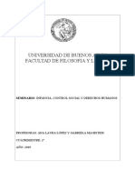 Seminario Temático - Infancia, Control Social y Derechos Humanos - López-Magistris