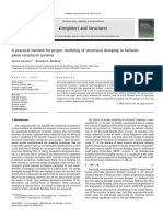 A Practical Method For Proper Modeling of Structural Damping in Inelastic Plane Structural Systems PDF