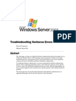 Troubleshooting Kerberos Errors PDF