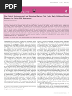 The Clinical, Environmental, and Behavioral Factors That Foster Early Childhood Caries