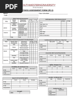 PFA Form and Criterion PE 4