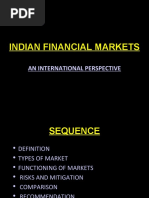 Indian Financial Markets: An International Perspective