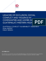 Guatemala Conflict Vulnerability Assessment