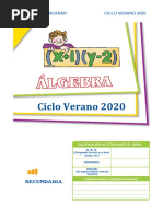 1ro y 2do Secundaria Algebra Etzon