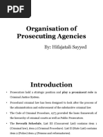 Organisation of Prosecuting Agencies